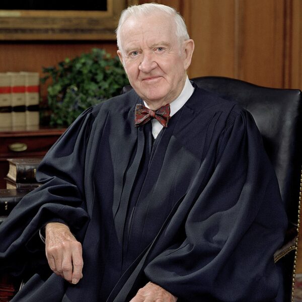 A portrait of Justice Stevens taken by Steve Petteway, photographer for the US Supreme Court