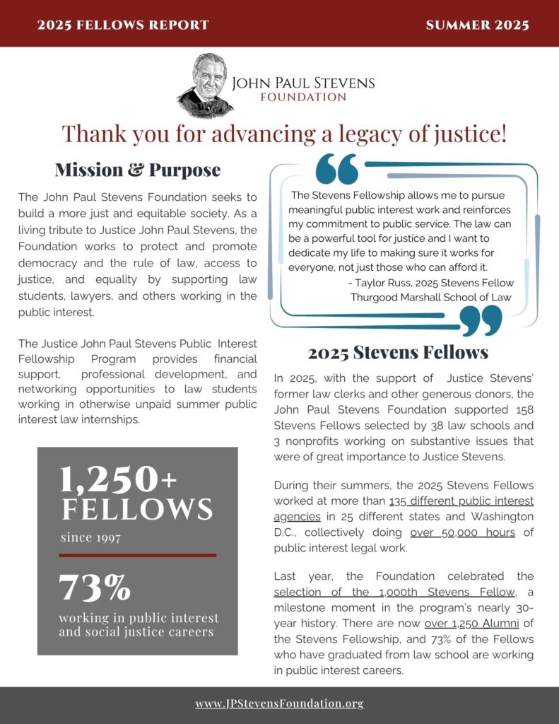 2025 Fellows Report